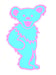 Image of LARGE Blue Raspberry bear 