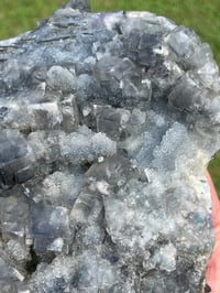 Image 8 of Double Sided Cubic Fluorite & Druzy Quartz #964