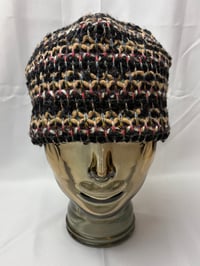 Image 2 of RED AND ORANGE KNIT BEANIE