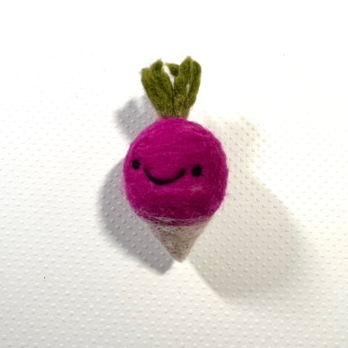Image of felted food ornaments