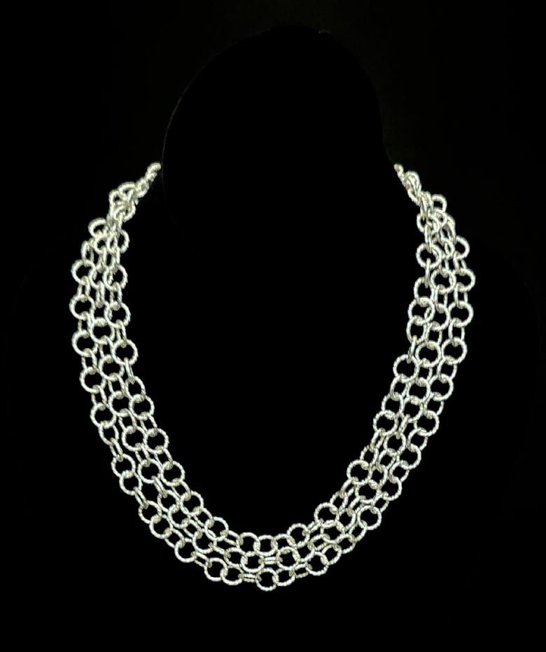 Image of Silver Shiny Tier Necklace 
