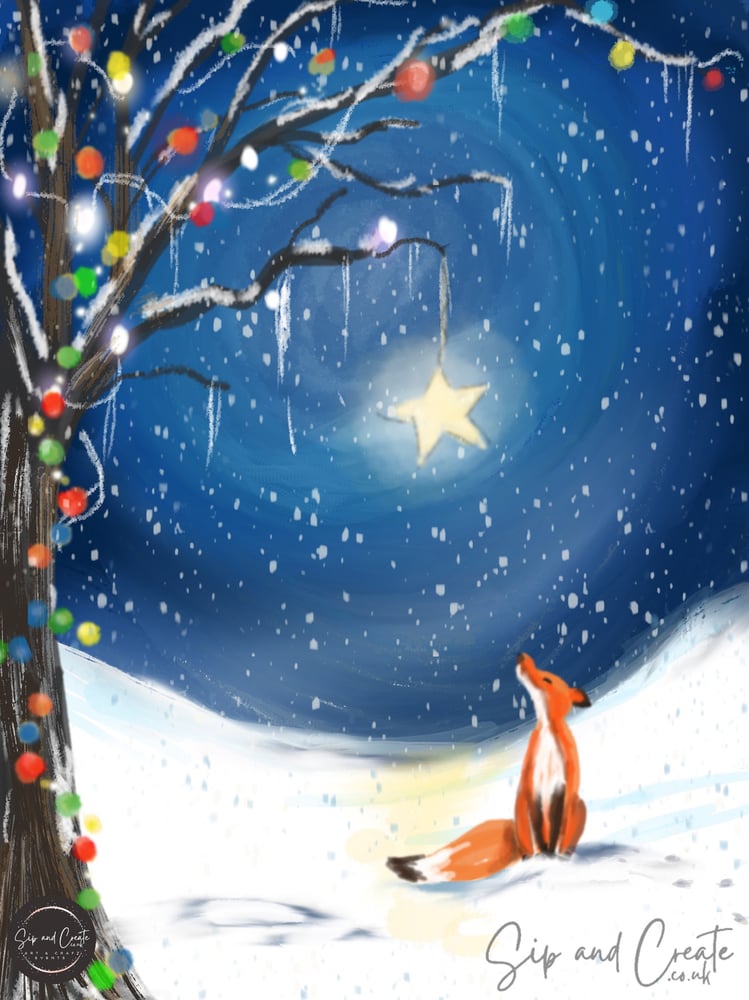 Image of Paint and Prosecco Night “The Fox and the Star”