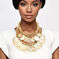 GOLD COIN NECKLACE SET