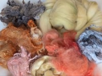 Image 1 of Regal Moth Inspired Fiber Kit For Blending, Carding, Spinning, Felting