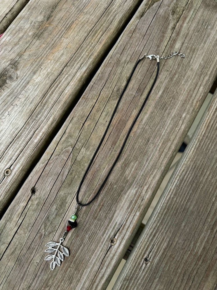 Image of Free Palestine Necklace (Leaf 1)
