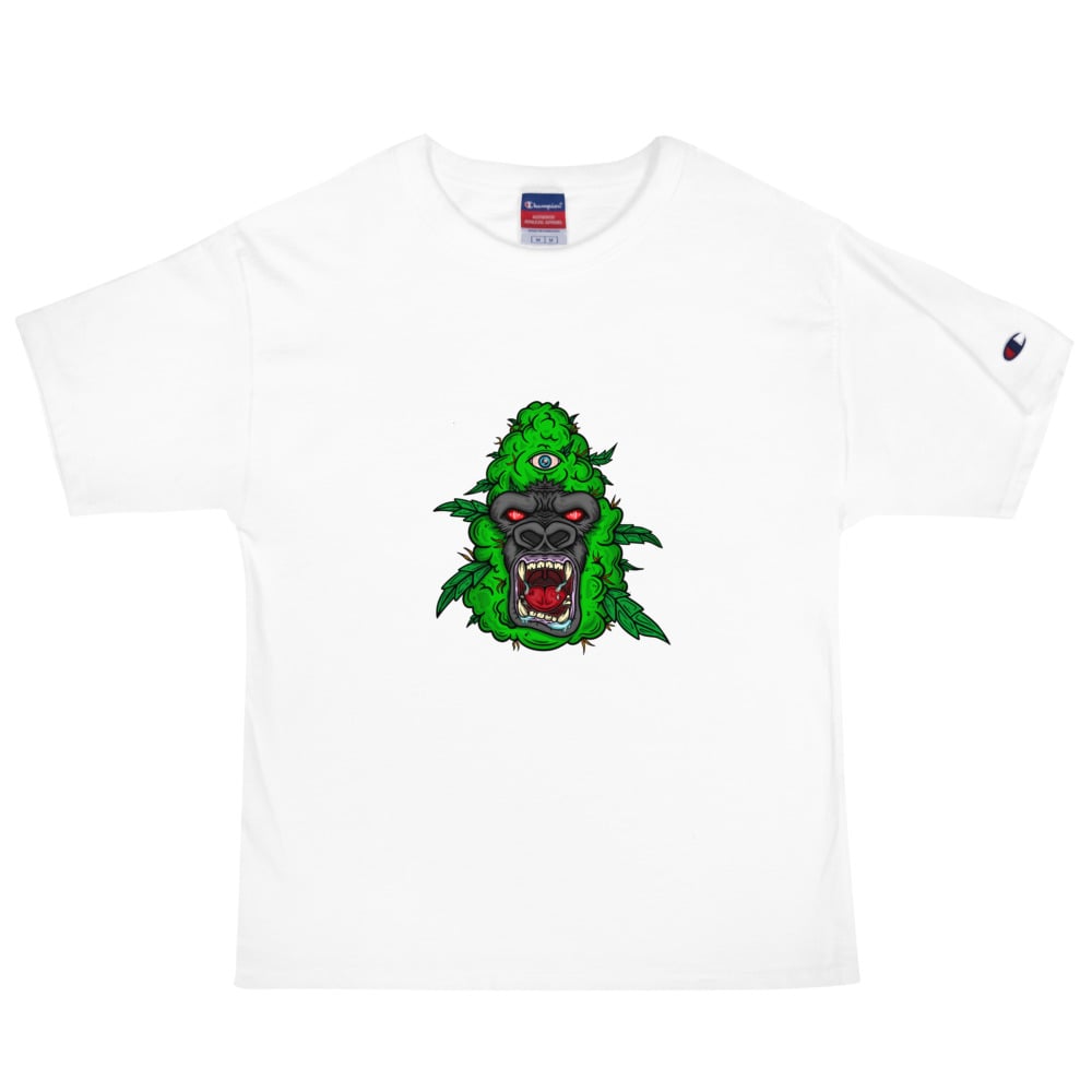 Image of Gorilla Glue 420 Champion tee x lit visions co