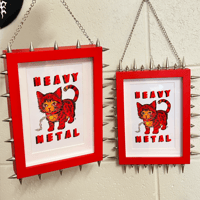 Image 1 of Heavy Metal Print in Studded Frame