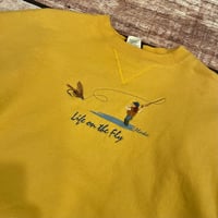 Image 2 of Vintage "Life On The Fly" Crewneck