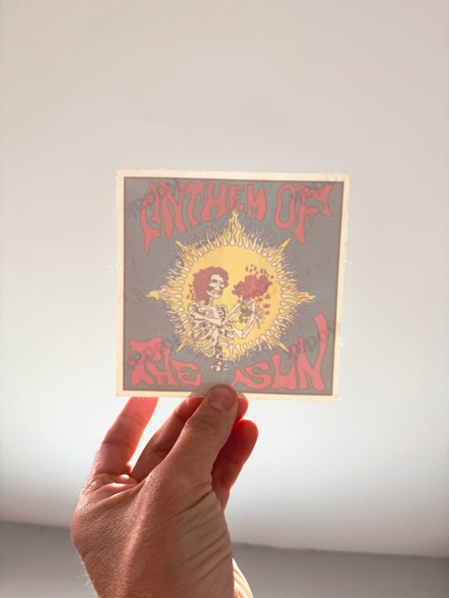 Grateful Dead 90s Anthem of the Sun 5" Window Sticker