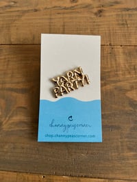 Image 1 of Yarn Party - Bubble Letters  Enamel Pin 