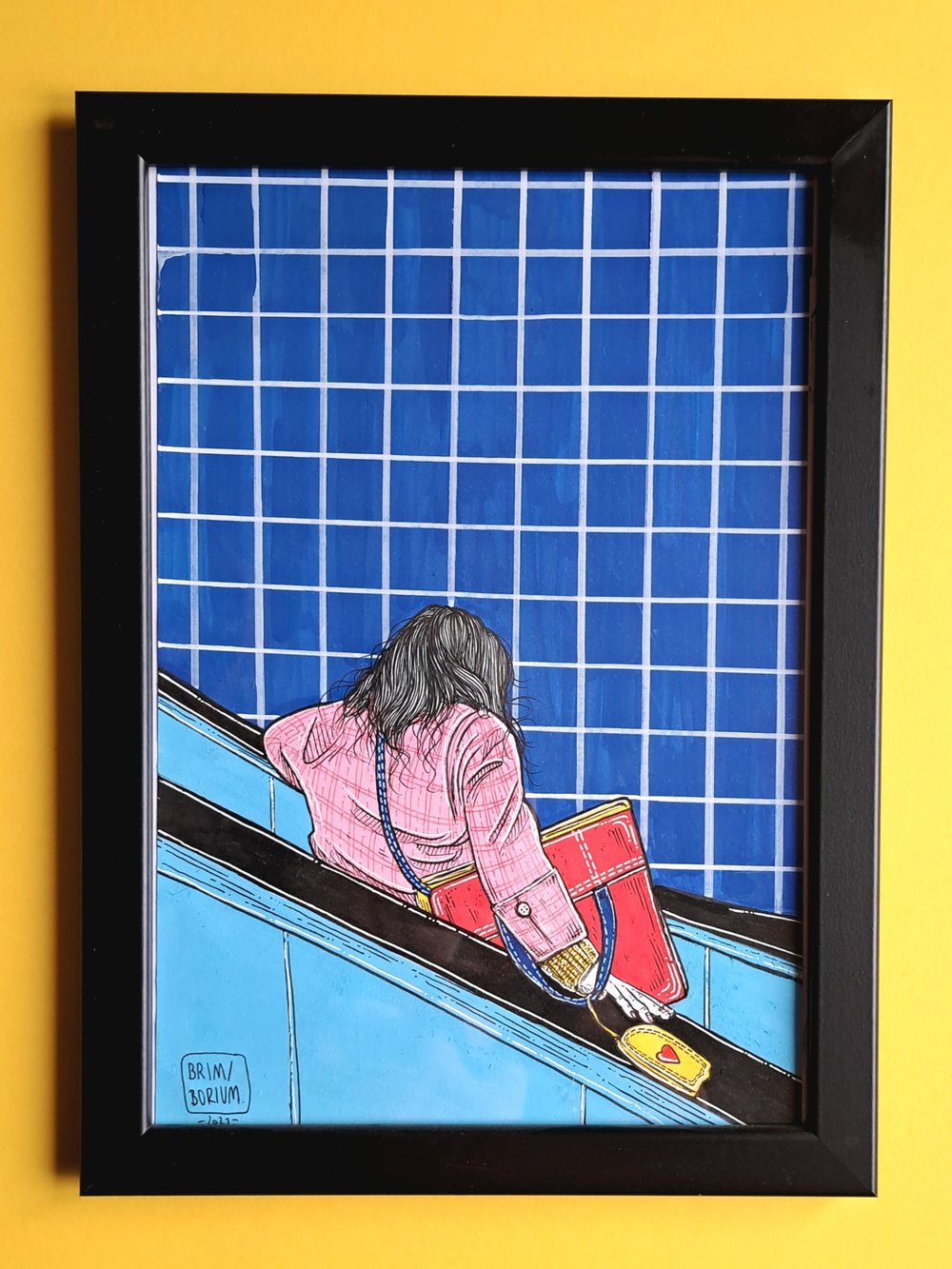 'EASY WAY OUT' original illustration  (A4, frame incl.)