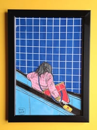 Image 1 of 'EASY WAY OUT' original illustration  (A4, frame incl.)