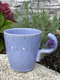 Image 1 of Funny Handle Face Mug (Lavender)