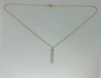 Pearl Bar 14k necklace 