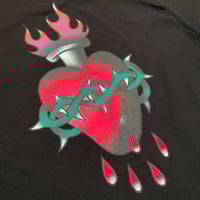 Image 4 of SACRED HEART TEE - black
