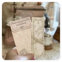 Image 13 of handmade sewing book needle book with lace samples