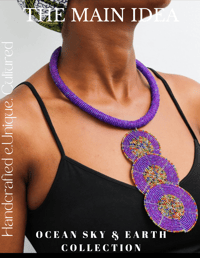 Image 2 of Sanaa Necklace (Purple) 