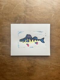 Original reduction print - rainbow perch