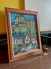 Image 2 of Folky Oil Painting Quebec City