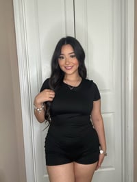 Image 1 of Leslie Romper - Black 