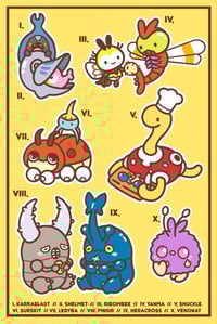Bug Vinyl Sticker Sheet