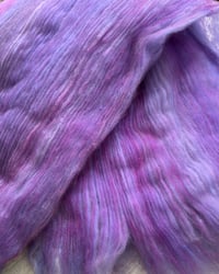 Image 3 of Colorjoy Clouds, Lilac Lane - XL 7.2 oz Luxury Batt: Targhee, Cormo, Angora