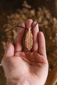 Image 5 of    Feather Pendant Necklace 