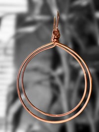 Image 1 of Copper Hoop Earrings