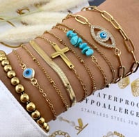 Image 2 of     Golden Guardian Evil Eye Bracelet