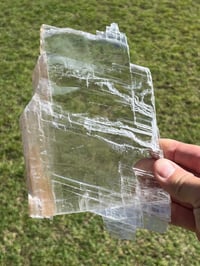Image 5 of Transparent Selenite Slab | Morocco #3049