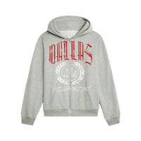 DALLAS 214LOCALS ZIP UP HOODIE (GREY)