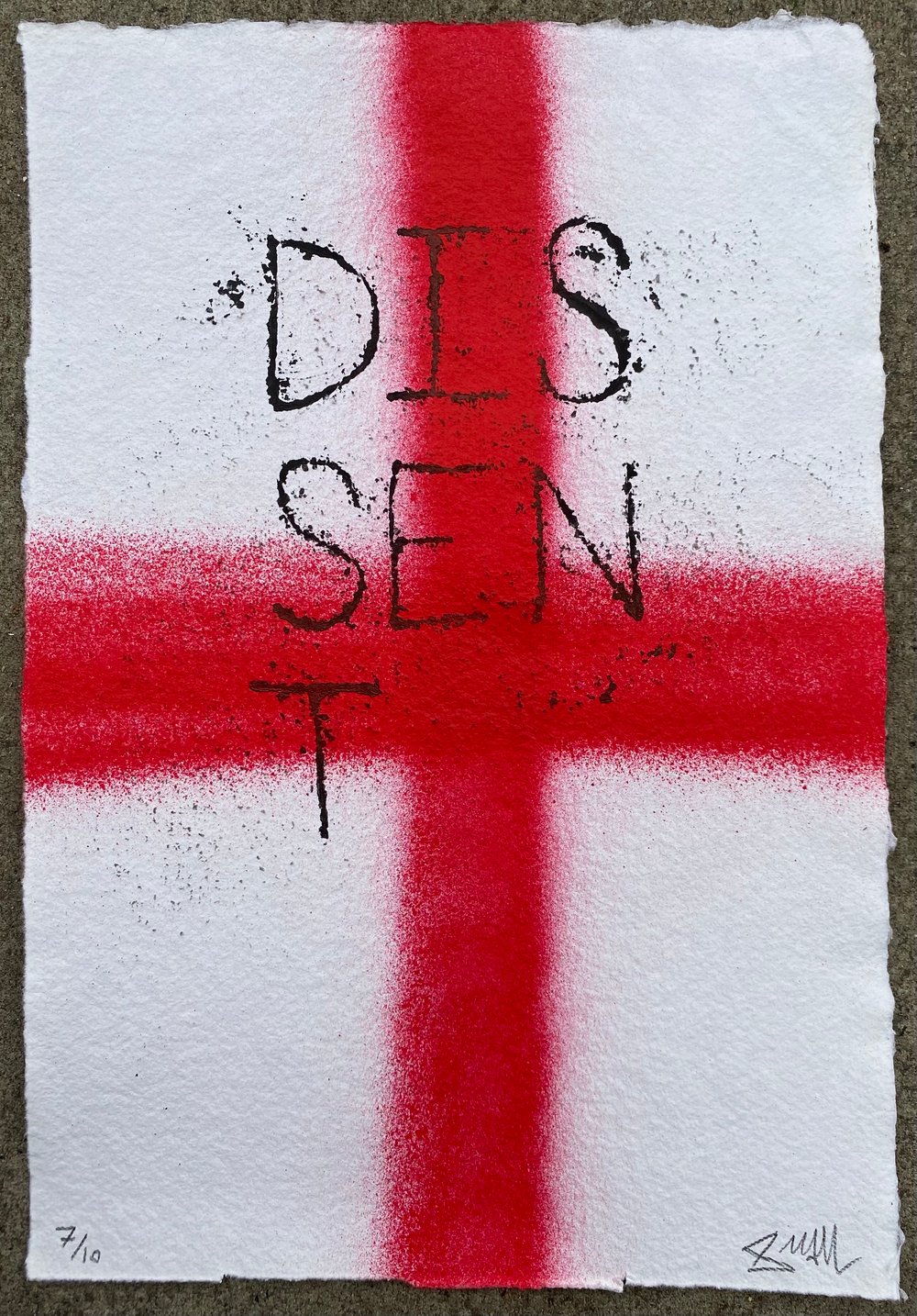 Image of DISSENT Monoprint (EURO edition) 