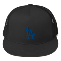 Image 4 of LOWER AZ LA CACTUS Blue Trucker Cap