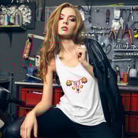Image 1 of Mind Your Own Uterus Flowy Racerback Tank