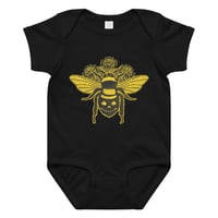 Image 1 of Horror Bee Baby Onesie