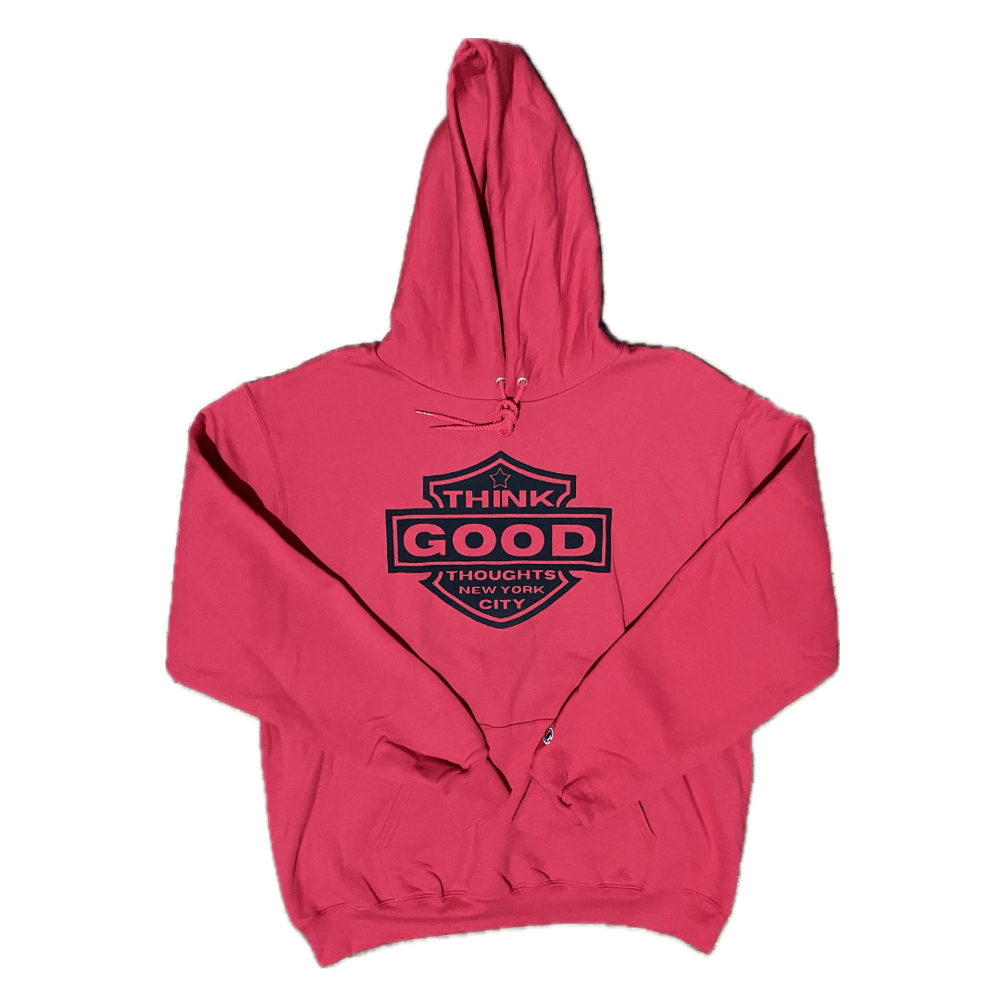 Image of Motorcycle Logo x Champion Reverse Weave Hoodie - Red