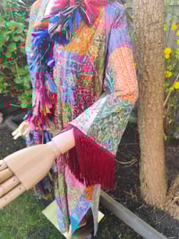 Image 10 of Fiesta fringe kaftan - sample - only one available 8-16uk