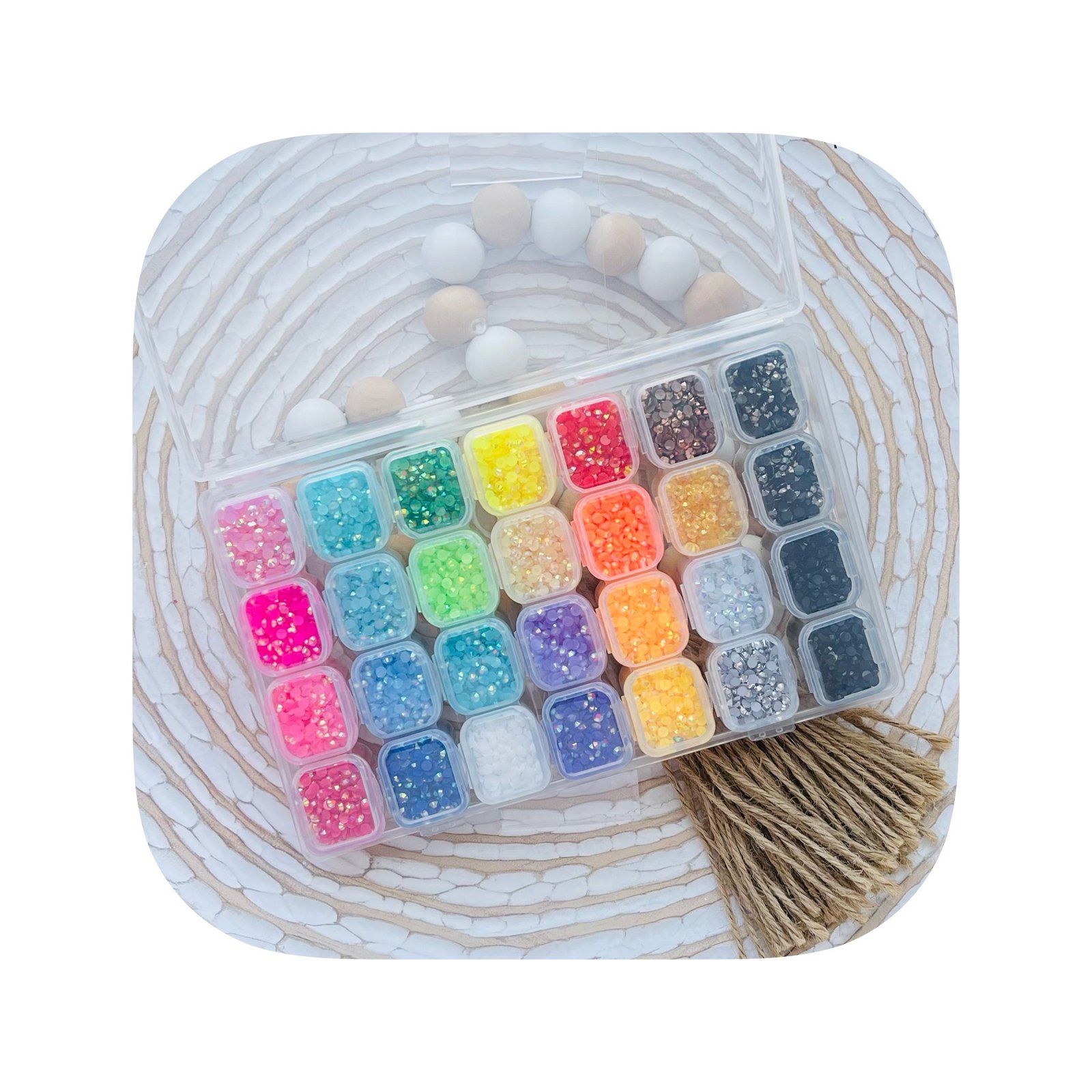 Jelly Beads Box 3mm in 26 colors MariaTreto DIY Co.