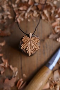 Image 1 of Maple Leaf- Pendant Necklace 