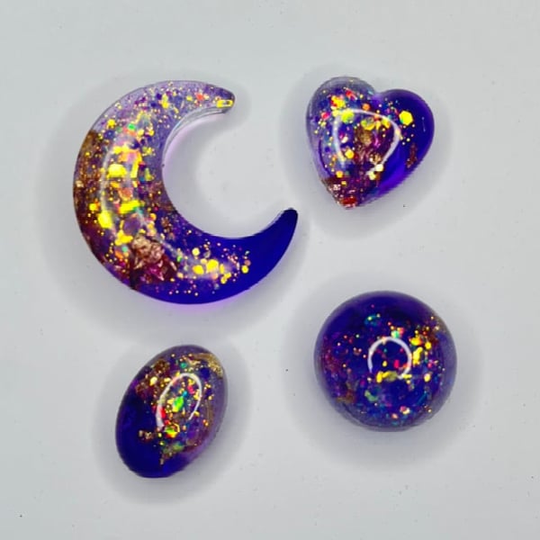 Image of jibbitz violet, lot de 4