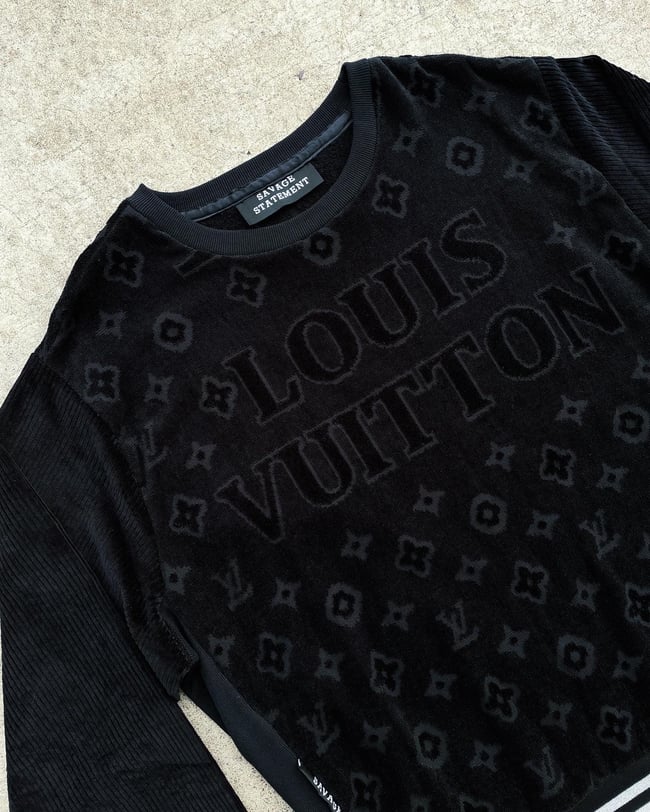 LV Beach Towel Sweatshirt