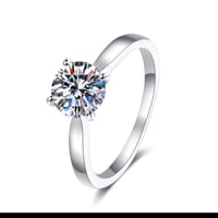 Image 1 of 2ct 8mm Diamond Stud Ring