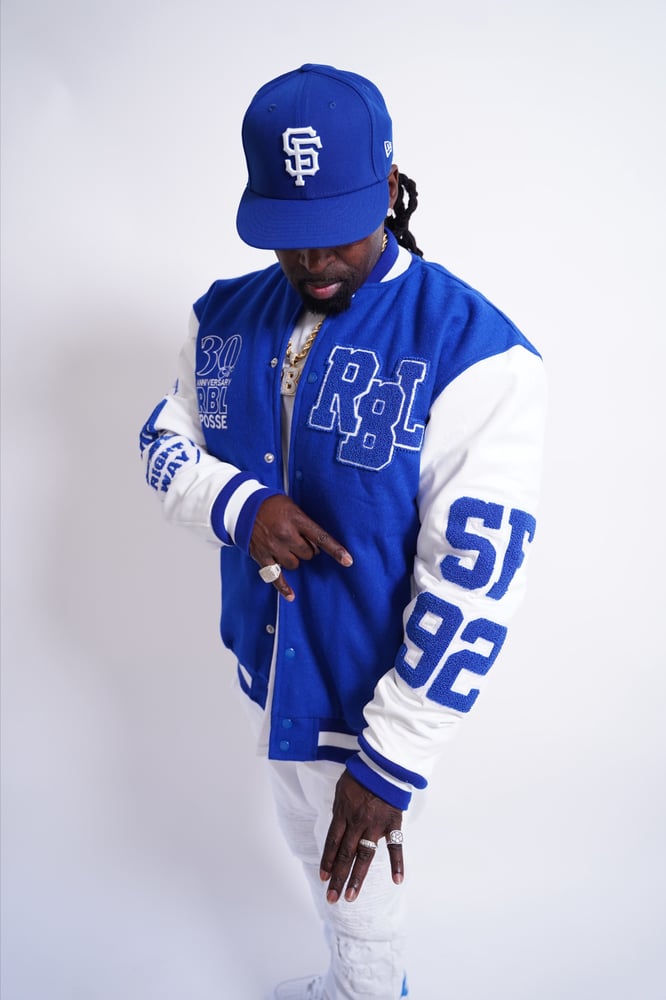 Image of RBL Posse Varsity Jacket (Royal Blue/White)