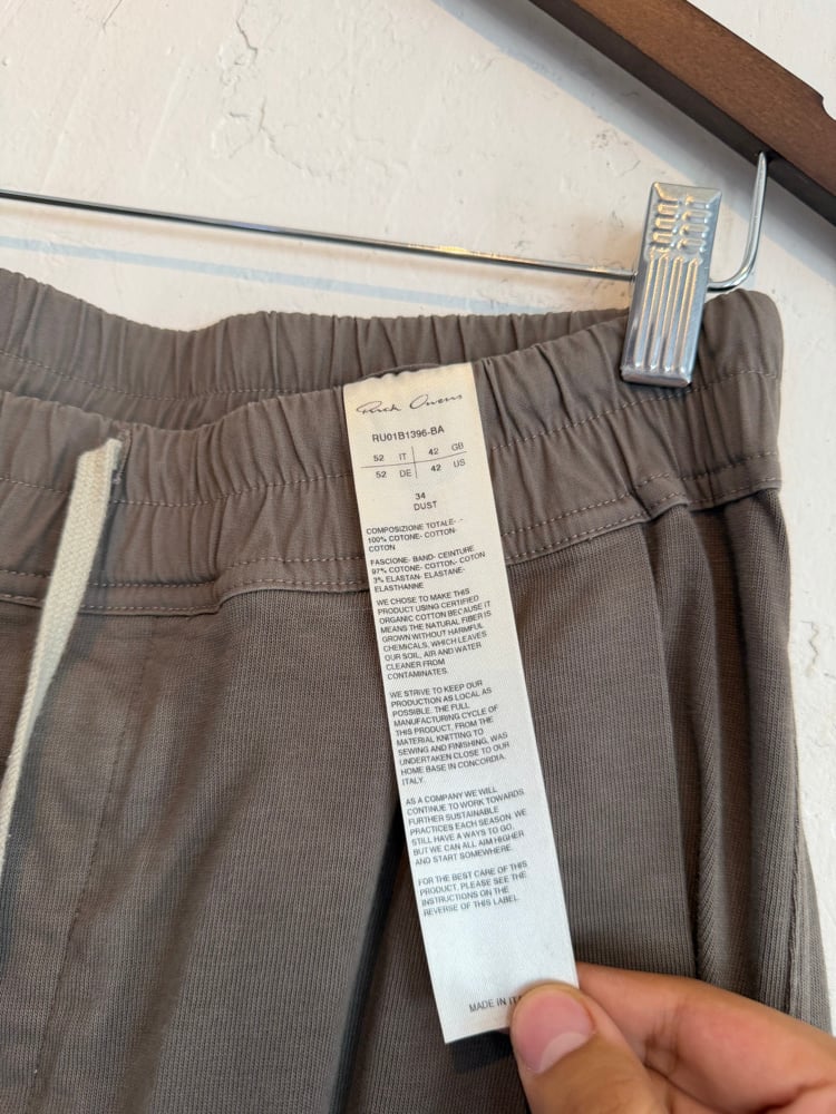 Image of Rick Owens SS22 Fogachine Cargo Sweatpants