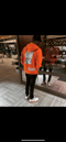 Image of ORANGE “HOOD$KI” HOODIE