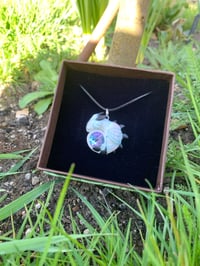 Image 3 of Large NightLight Amulet with Rivioli Gem