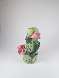 Image 2 of Rose vase (green)