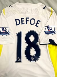 Image 1 of Tottenham Hotspur “DEFOE 18” 2009/10 Home Shirt + PL patches (M)