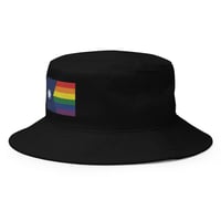 Image 2 of Minnesota Rainbow Pride Flag (6 Stripe) Bucket Hat