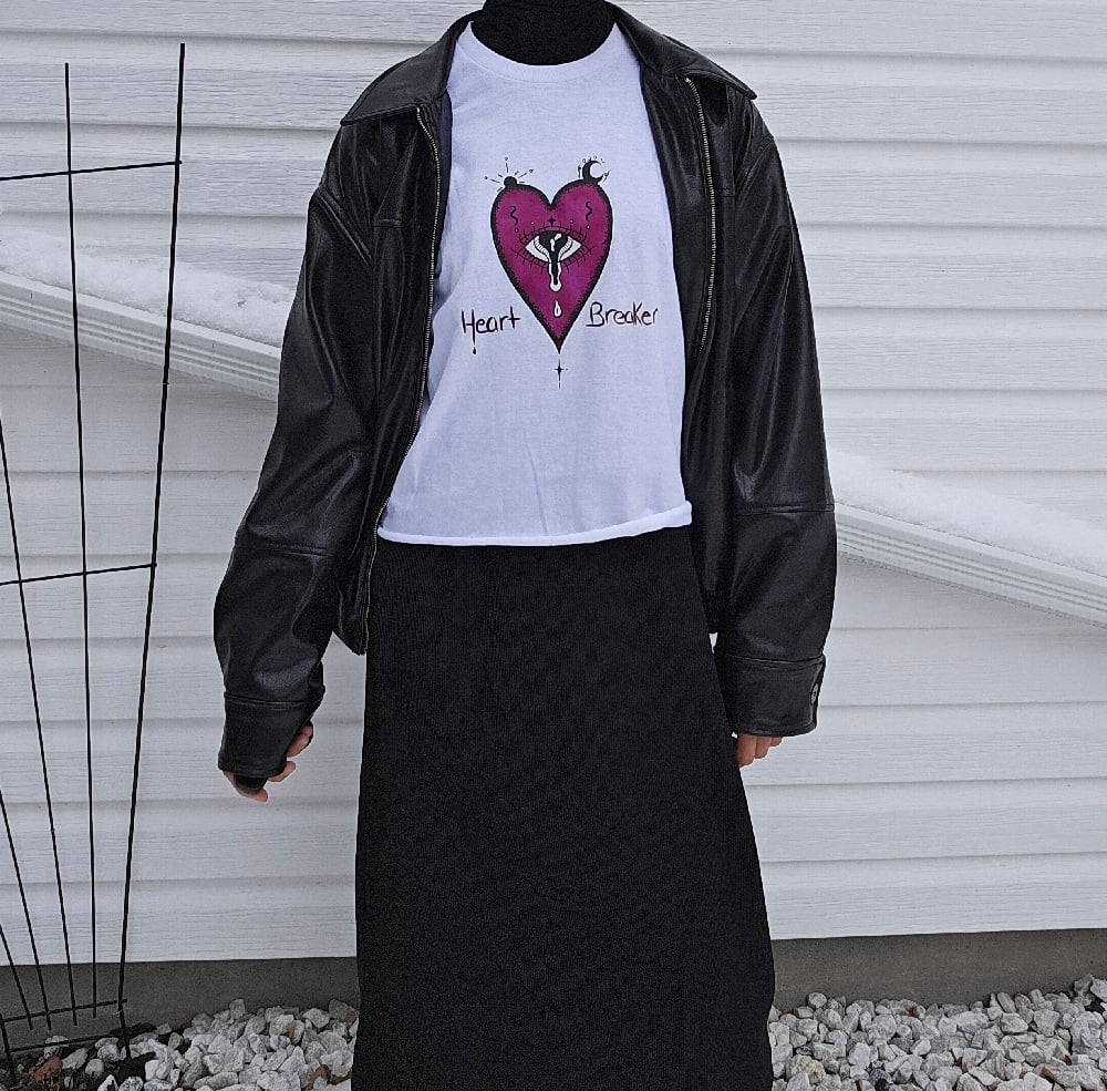 Image of Heart Breaker cropped t-shirt